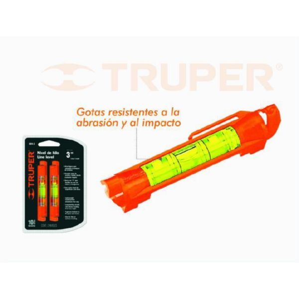 TRUPER NIVEL LINEA 75mmx2piezas