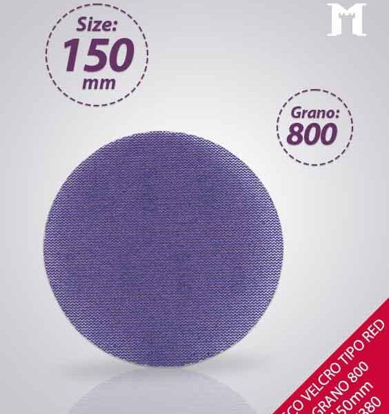 DISCO VELCRO TIPO RED 150MM  GR 800