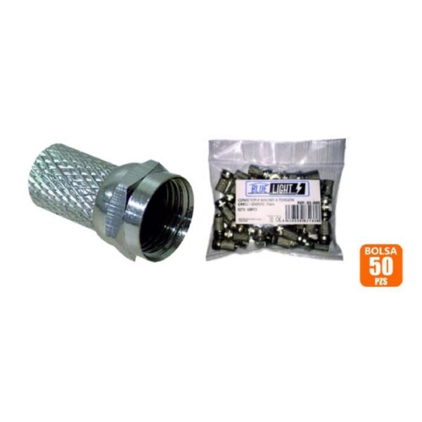 BLUELIGHT CONECTOR TV ROSCA RG6