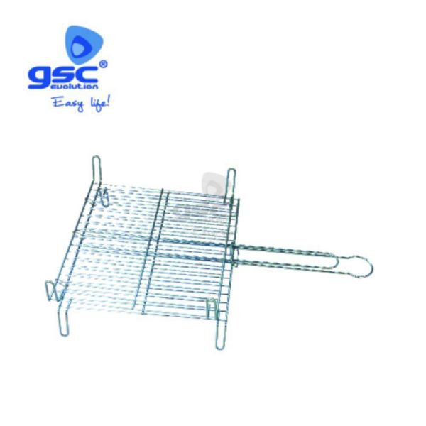 GSC PARRILLA DOBLE BARBACOA ACERO 300mmx350mm