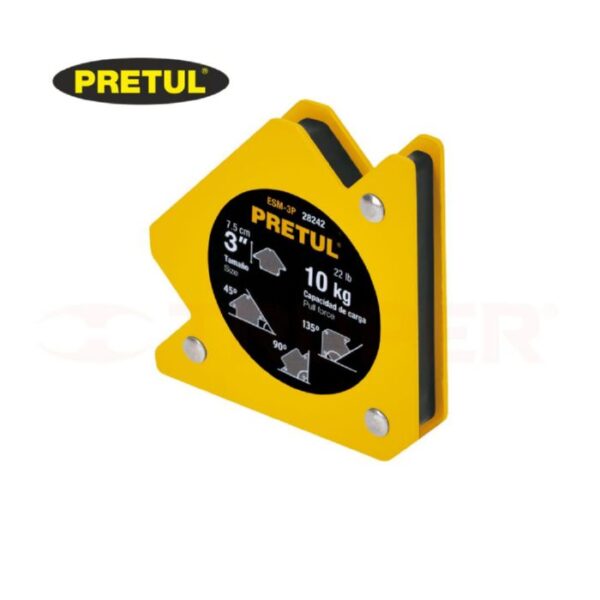 PRETUL ESCUADRA MAGNETICA 3  76mm-10kgs