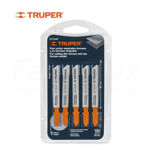 TRUPER HOJA CALADORA 'T' METAL SUPER FINO 18DPP