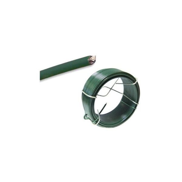 ALAMBRE TENDEDERO PLASTIFICADO VERDE 2 6MM 50M