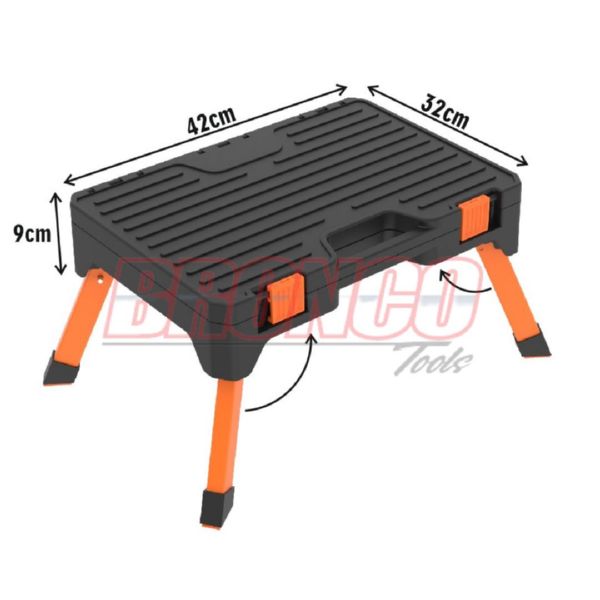 BRONCO TABURETE CAJA HERRAMIENTAS 42X32X9-150Kg