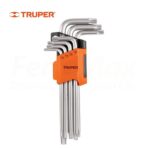 TRUPER JUEGO 7 LLAVES TORX LARGAS