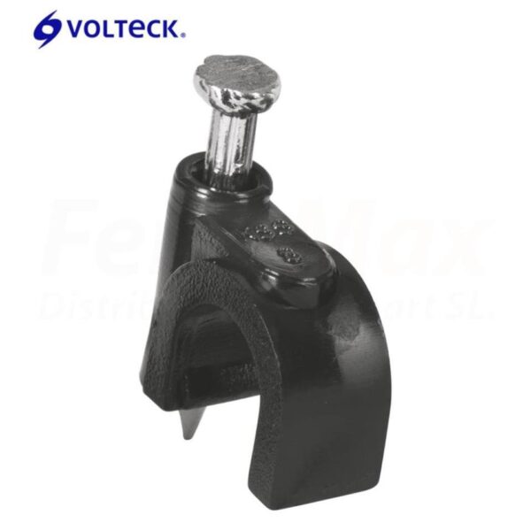 VOLTECK GRAPA SUJETACABLE RDO NEGRA 8mm