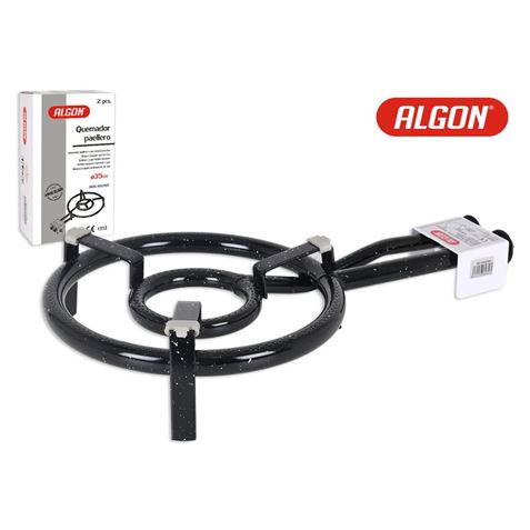 QUEMADOR DE ACERO 35CM PARA PAELLERO GAS ALGON