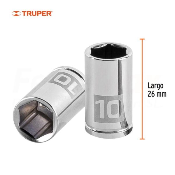 TRUPER DADO HEXAGONAL CROMO VANADIO 1-4x10mm