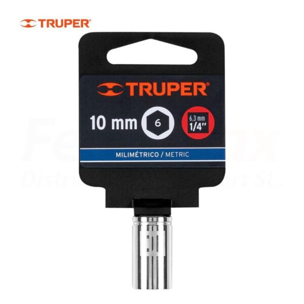 TRUPER DADO HEXAGONAL CROMO VANADIO 1-4x10mm