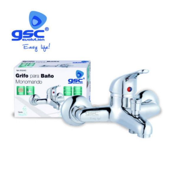 GSC MONOMANDO NIAGARA BAÑERA CROMADO 40mm